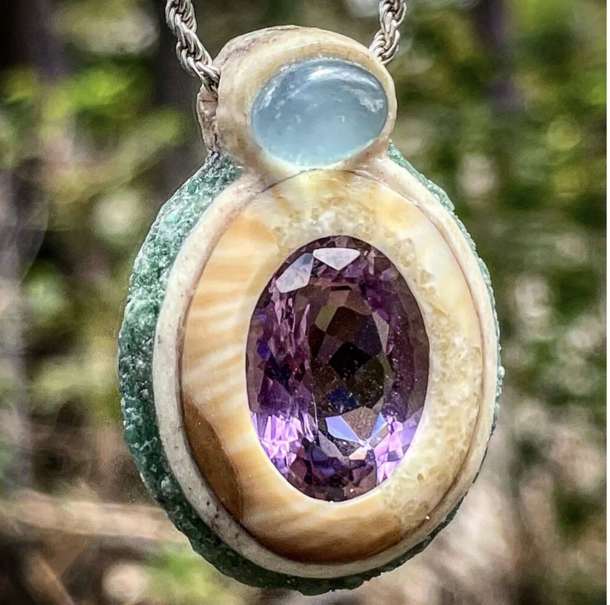 Lavender Moonrise — handcrafted adornment